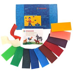 Stockmar 51200 – Knetbienenwachs, 100 x 40 mm, 12 Farben