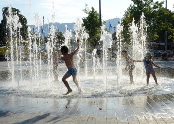 Spaß am Brunnen